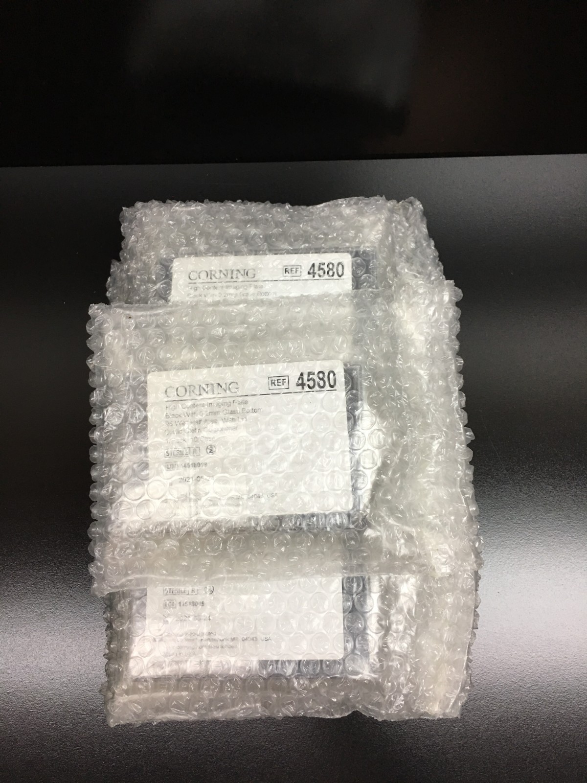 Corning REF 4580 Half Area High Content Imaging Glass Bottom MP 96 Well Lot 7PCS