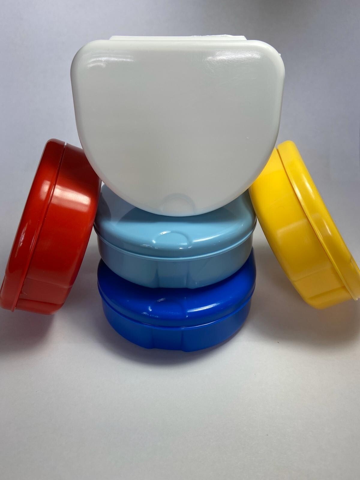 Dental Storage Case, Orthodontic Retainer Box Mouthguards Dentures, 1-pc