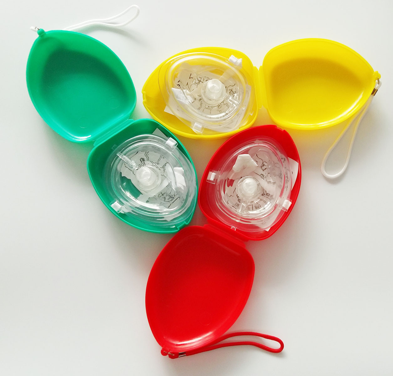 1 pcs CPR Masks First Aid Traning Bigger CPR Face Shield One Way Valve
