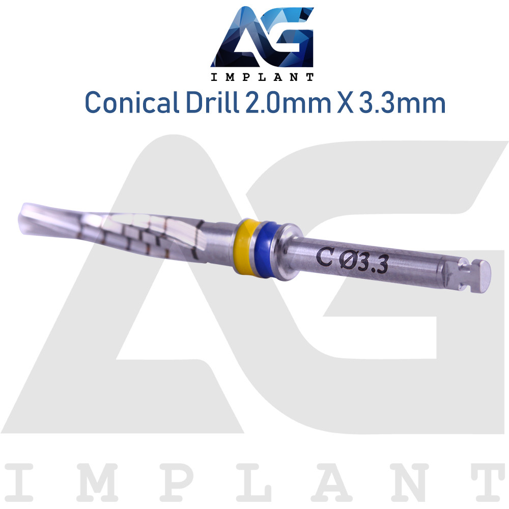 10 Conical Drills Set External Irrigation Tools Dental Drill Instrument 16mm