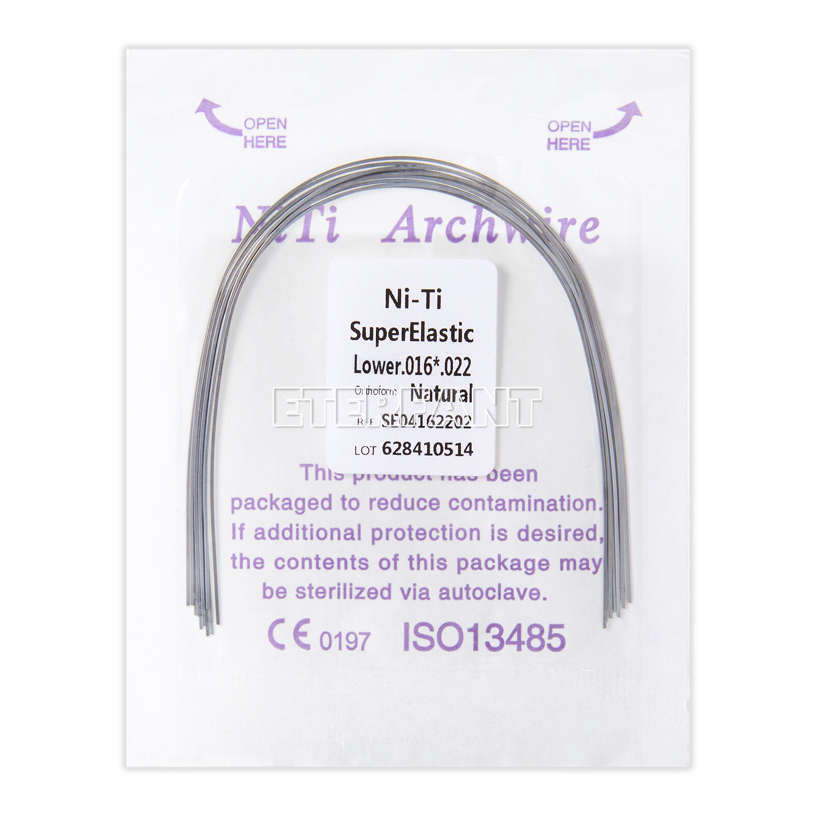 0.99/pack ETERFANT Dental Orthodontic Arch Wire Rectangular NiTi/Stainless Steel