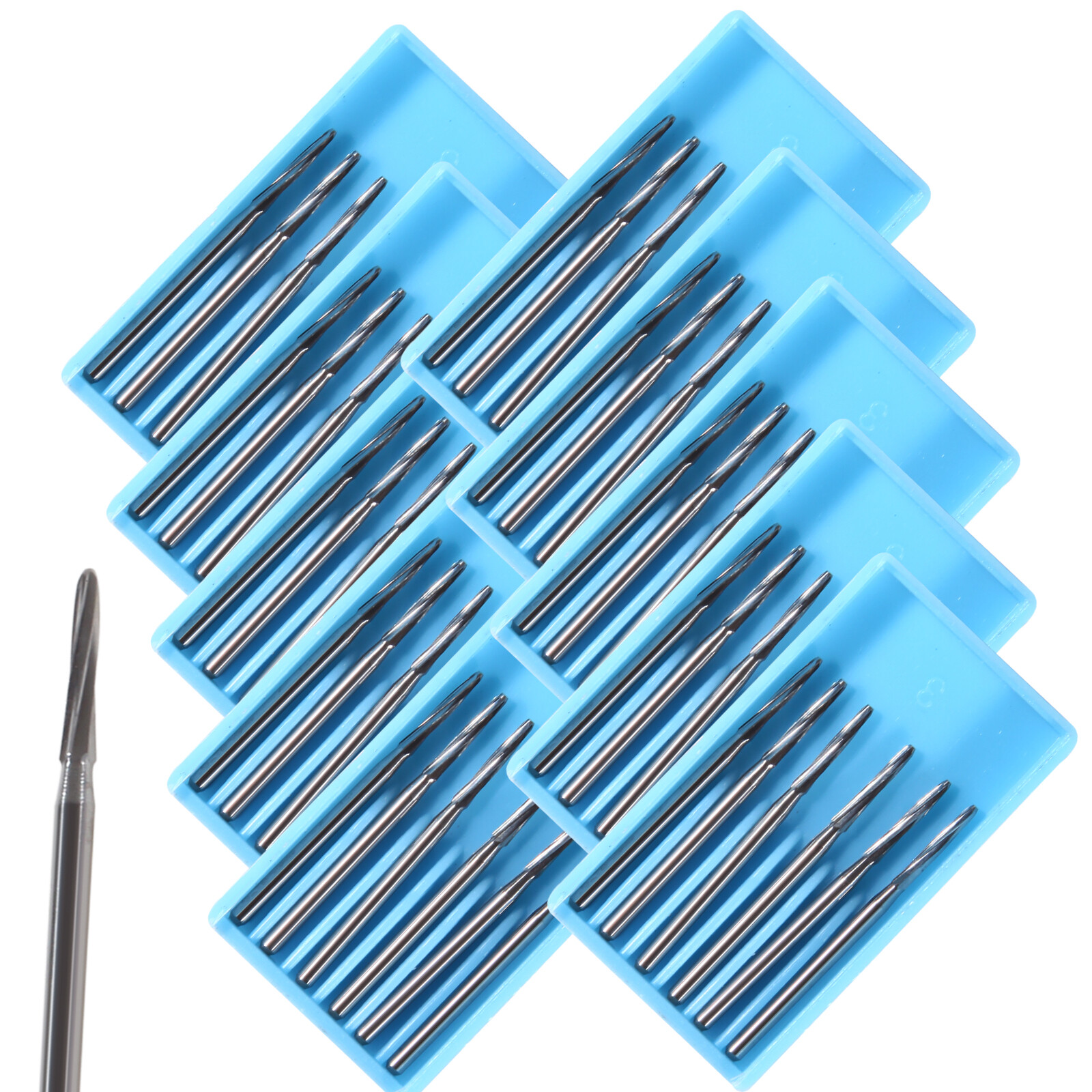 Dental Surgical Carbide Bone Cutters Cutting Finishing Burs FG Zekrya Burr 28mm