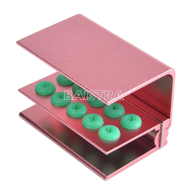 AZDENT Dental Burs Holder Block 10 Hole/16 Hole Silicon Cover FG RA Autoclavable