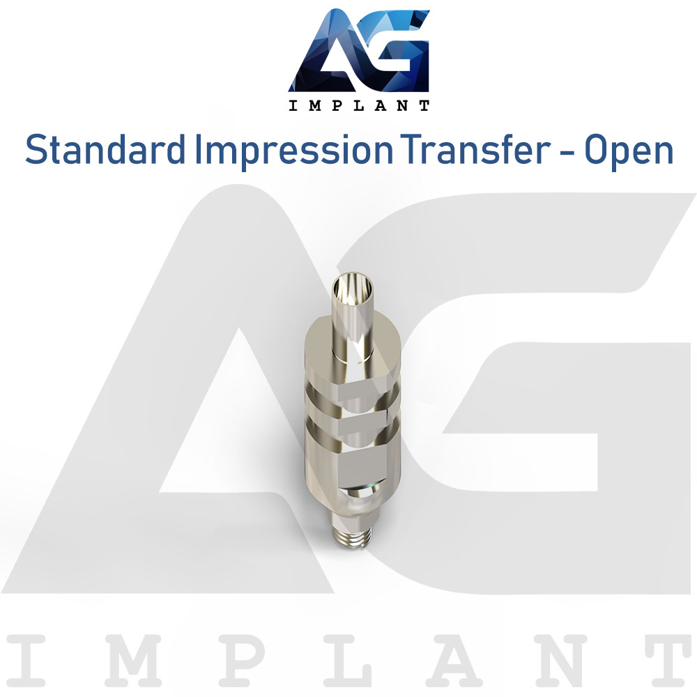 10 Standard Impression Transfer Platform – Open Tray Dental Internal Hex 2.42mm