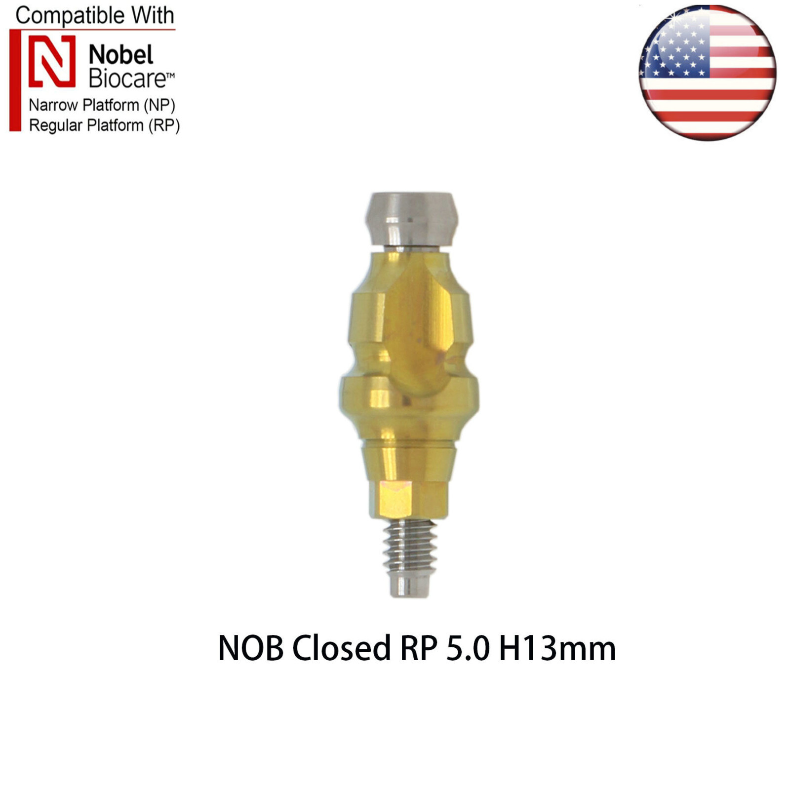 US Dental Nobel Active NP/RP Impression Transfer Coping Open Close Tray Analog