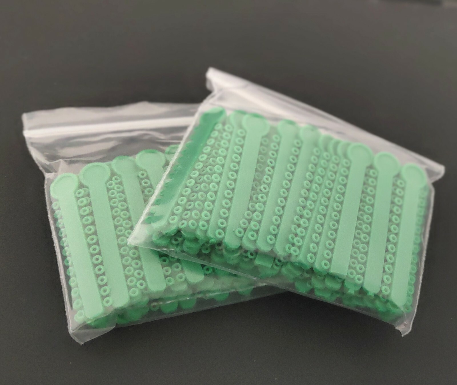 2 Packs Dental Green Color Elastic Ligature Ties Rubber Bands 1008Pcs/Pack