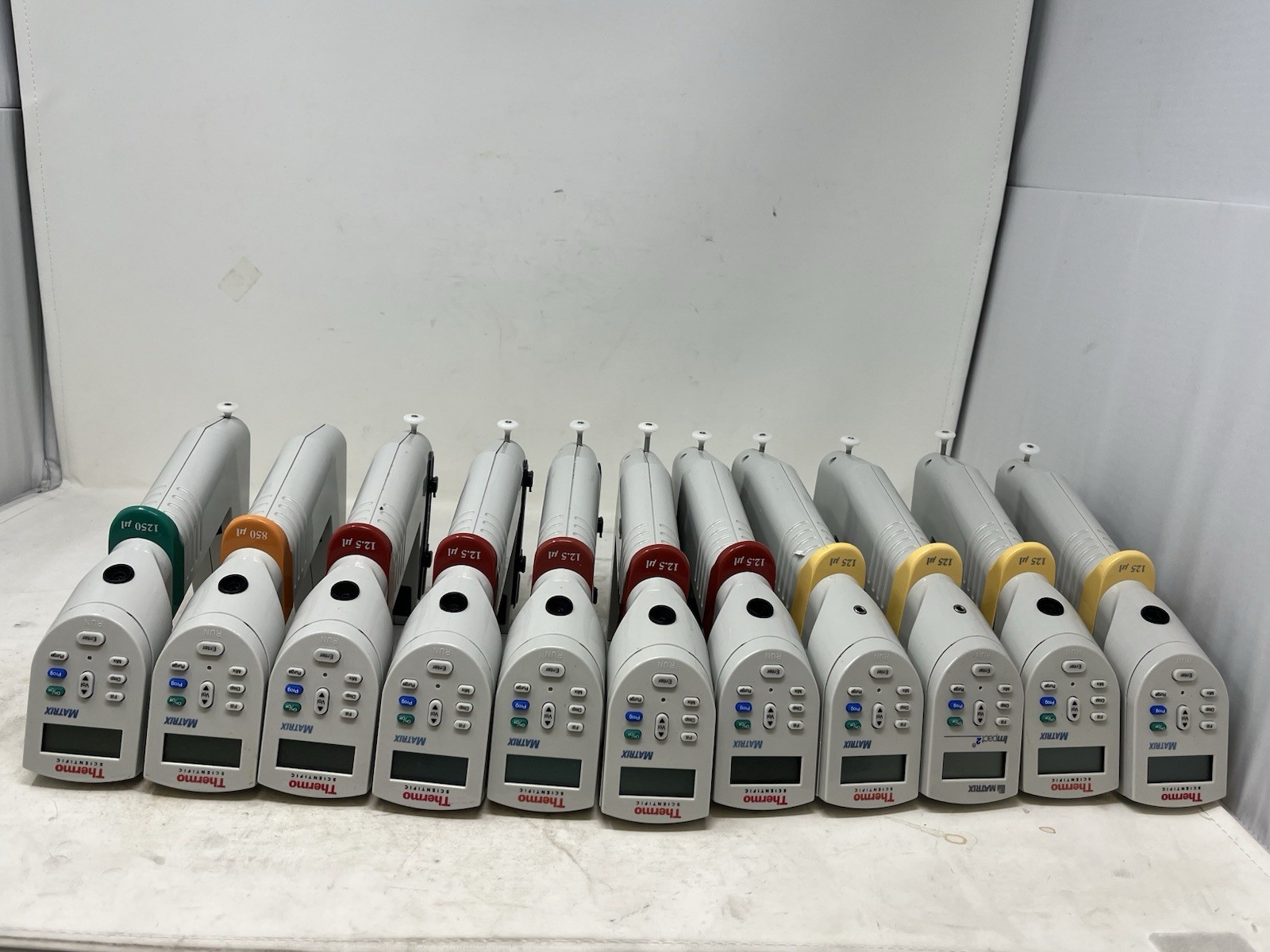 Lot of 11 Thermo Scientific Matrix Electronic Pipettes Untested AS-IS