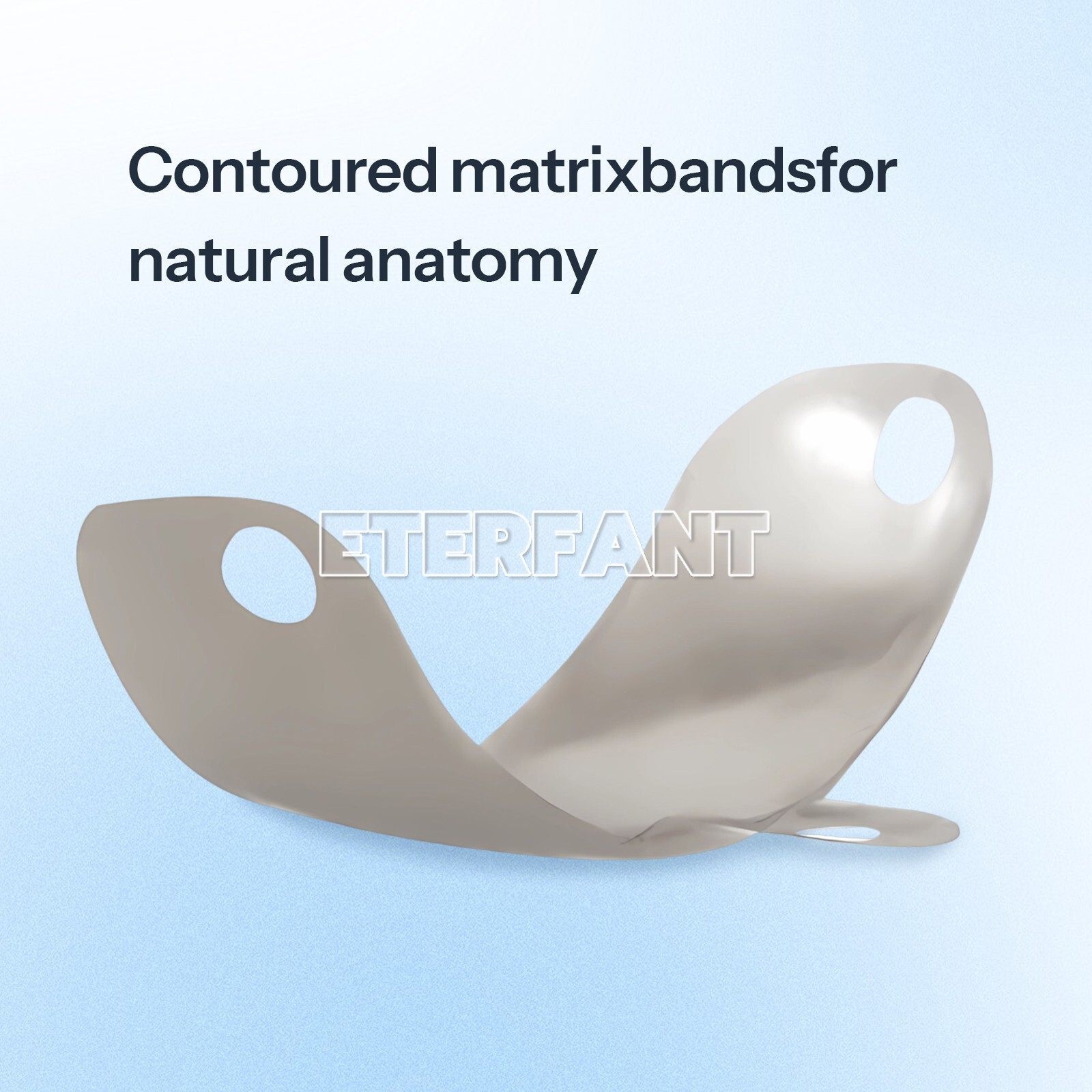3.5-6.5mm Dental Matrix Bands Ring Sectional Matrice Clamp 50Pcs/Box