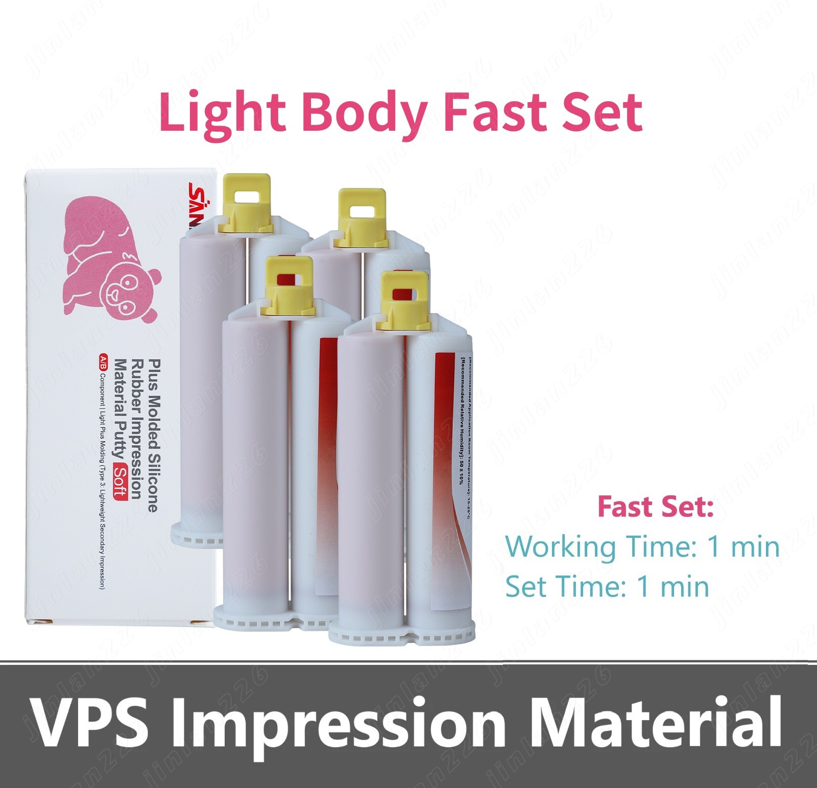 Dental Impression Material Light/Medium/Heavy Body Fast Set USA
