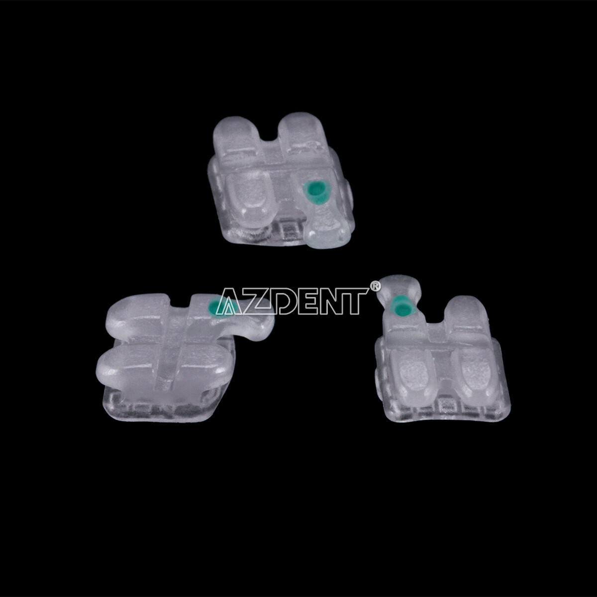 5X AZDENT ortodoncia brackets ceramicos soporte dental 5*5 Roth .022 Ganchos 345