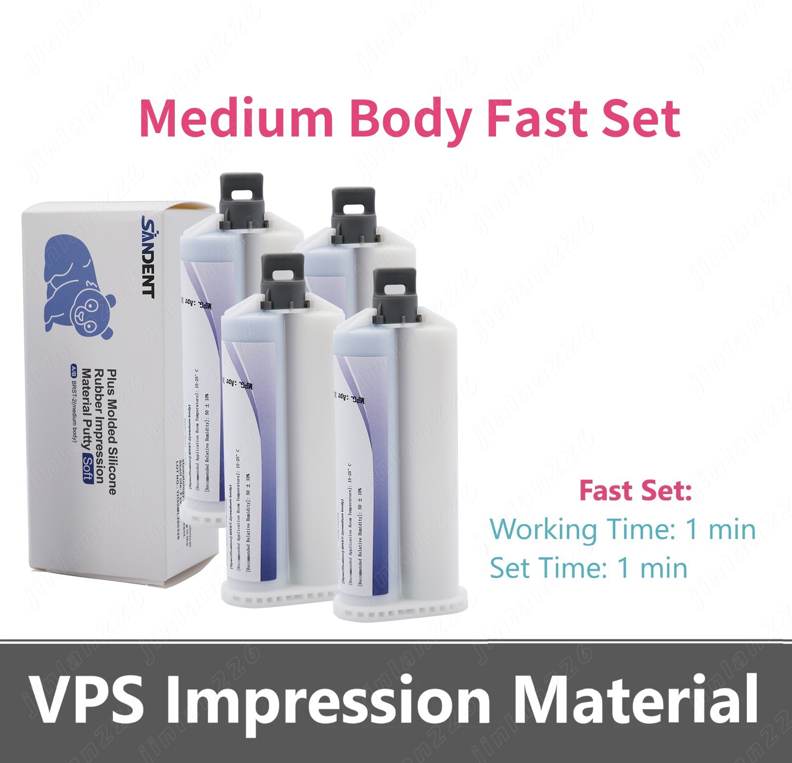 Dental Impression Material Light/Medium/Heavy Body Fast Set USA