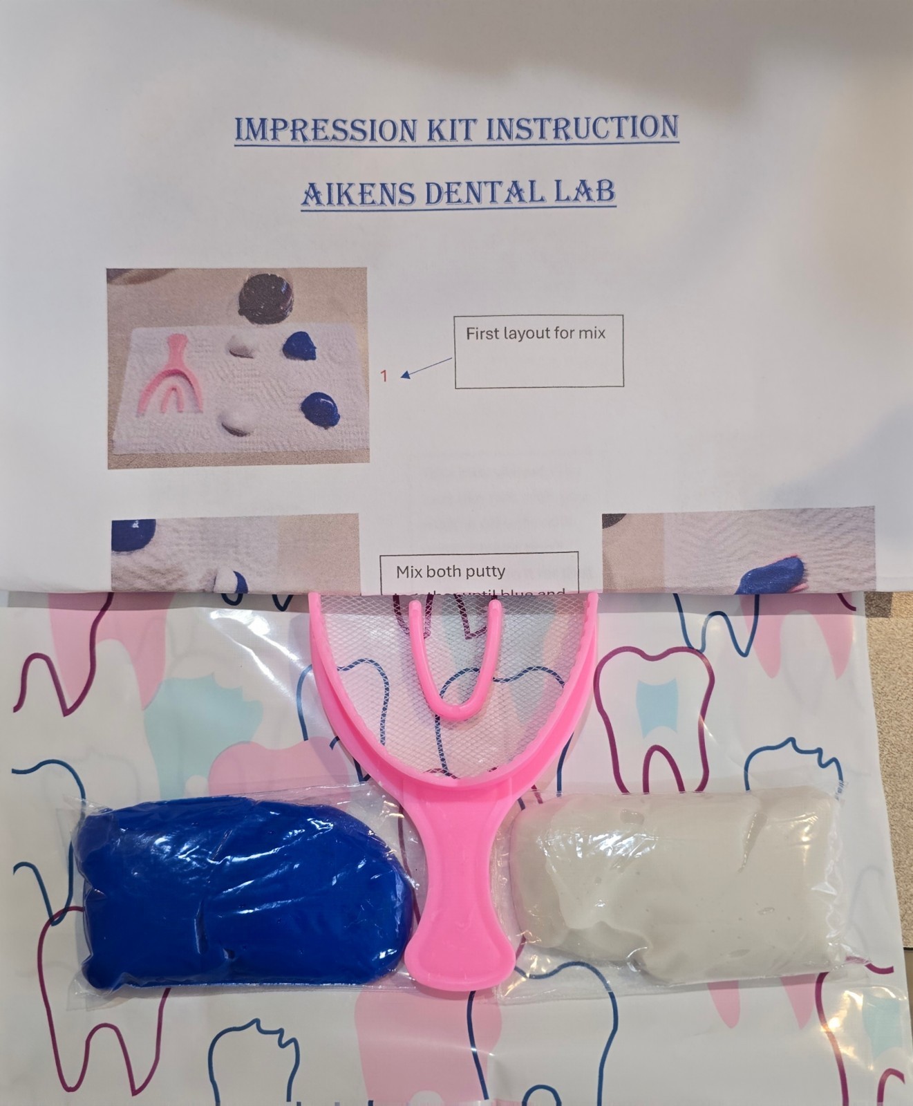 Dental Impression All In One Kit UPPER & LOWER For Multi Use.