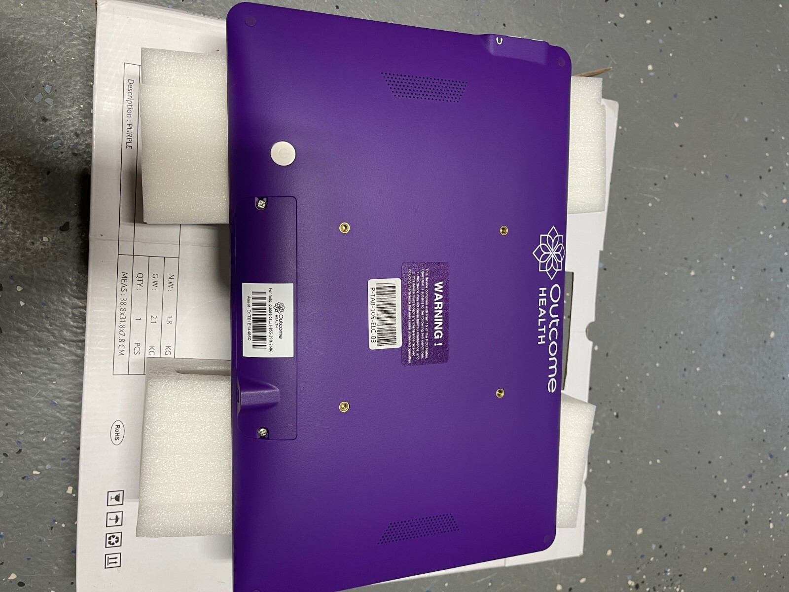 Context Media Health Outcome Health Digital Exam Rm Tablet P-TAB-105-ELC-03 NEW!