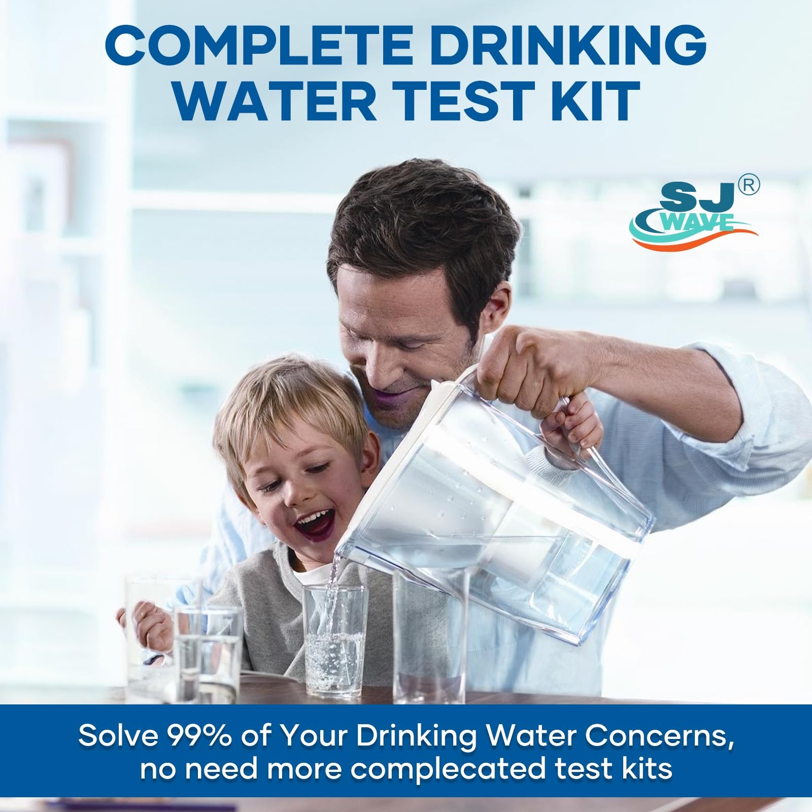 SJ WAVE 22 in 1 Water Test Kits – 125 Strips Drinking Kit, Home…