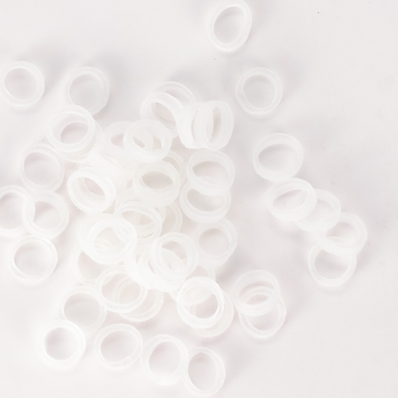100pcs/pack JMU Dental Orthodontic Latex Free Elastic Bands Extra Heavy Clear