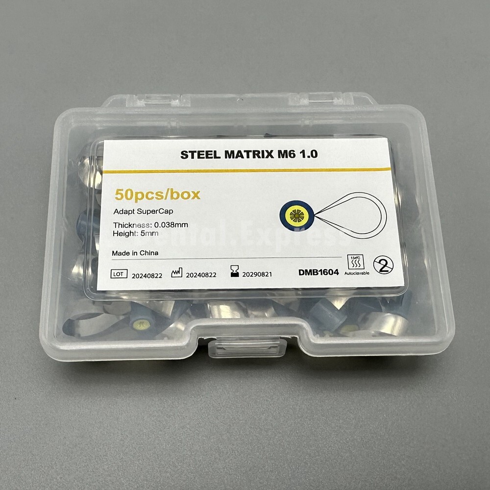 50Pcs/Box Adapt SuperCap Dental Steel Matrix Reel Matrices Thickness 0.030/0.038