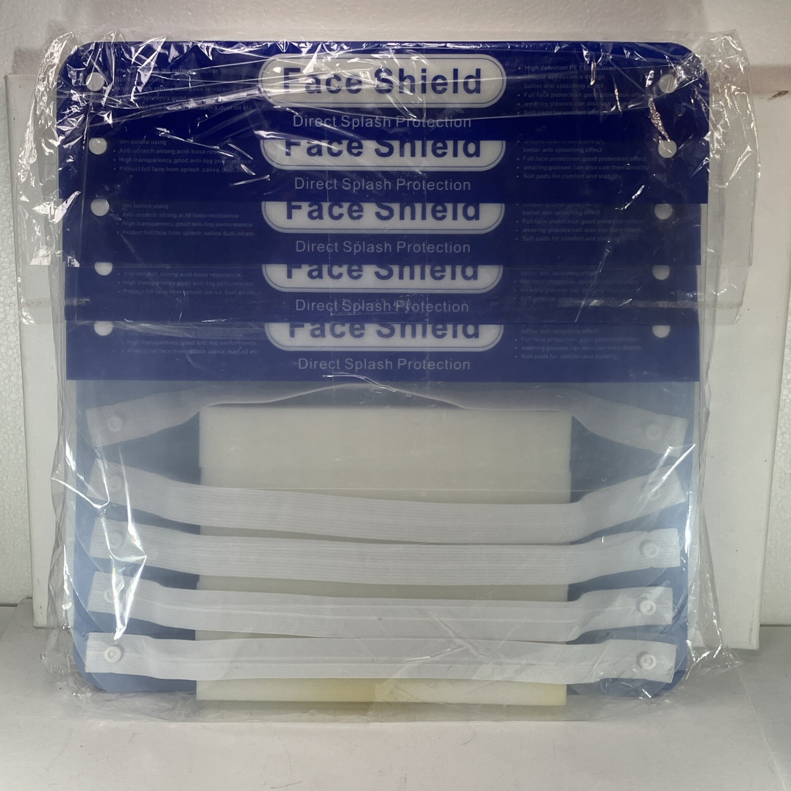 10PCS Safety Full Face Shield Reusable Washable Face Mask Clear Protection Cover