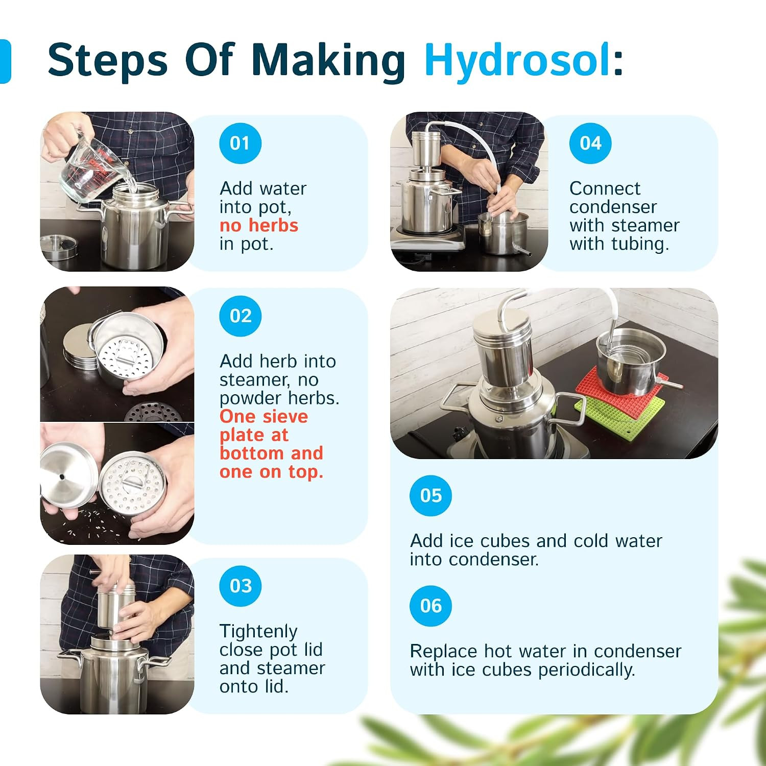 Hydrosol Maker, Steam Distillation Equipment for Making Hydrosol and Essential O