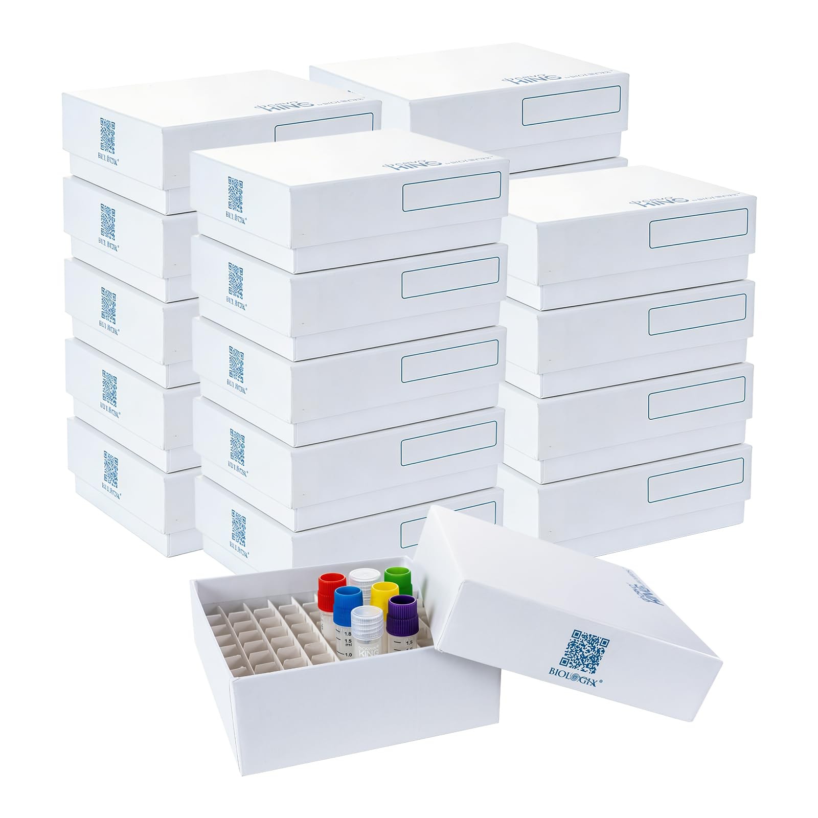 CryoKing Cardboard Cryogenic Lab Freezer Box 2 Inch 81-Well 2 in,81-well
