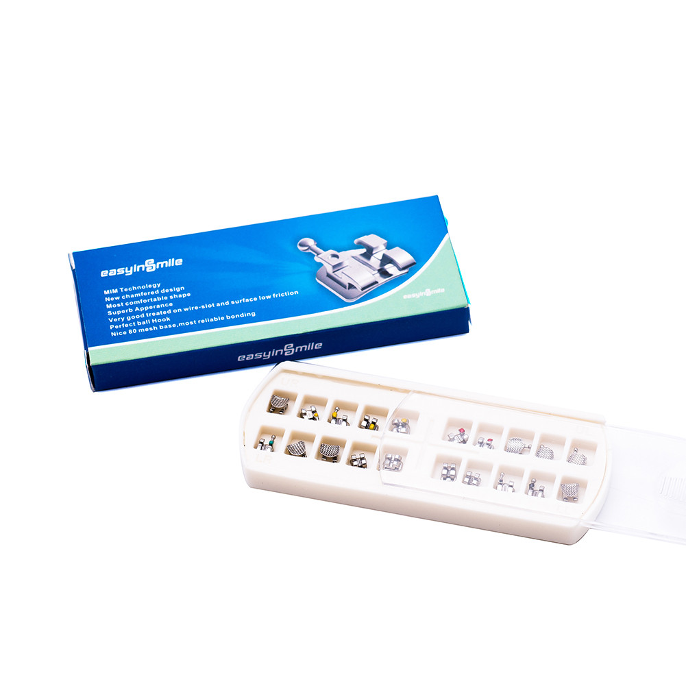5Pack Dental Orthodontic Brackets MBT/Roth 022 3/345Hook Mini Metal Teeth Braces