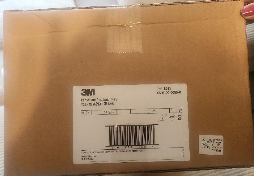 New 3M N95 Particulate Respirator Face Mask, Case of 80 – 8511