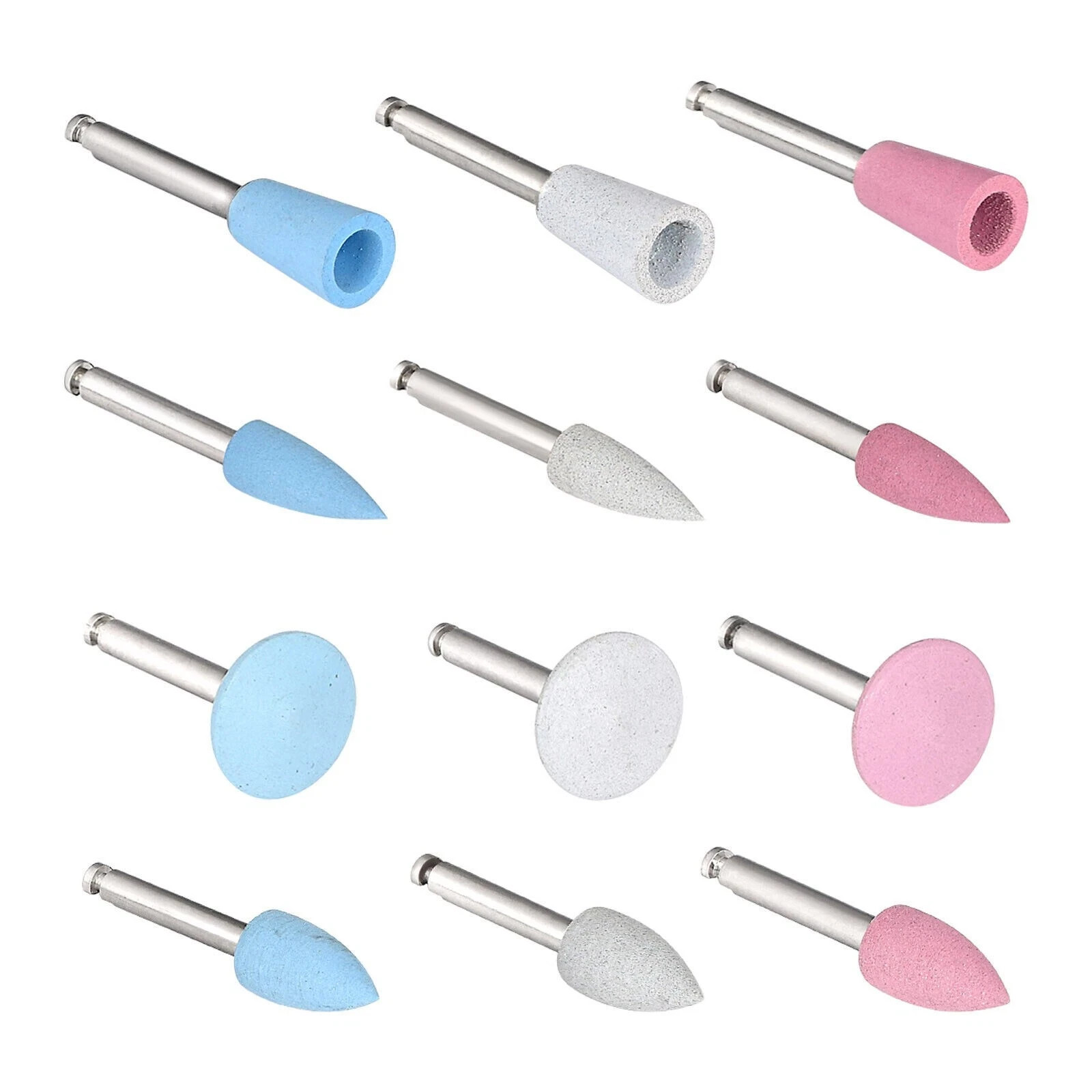 1-100 Pc Dental Low-speed Composite Polishing Grinding Silicone Rubber Point Bur
