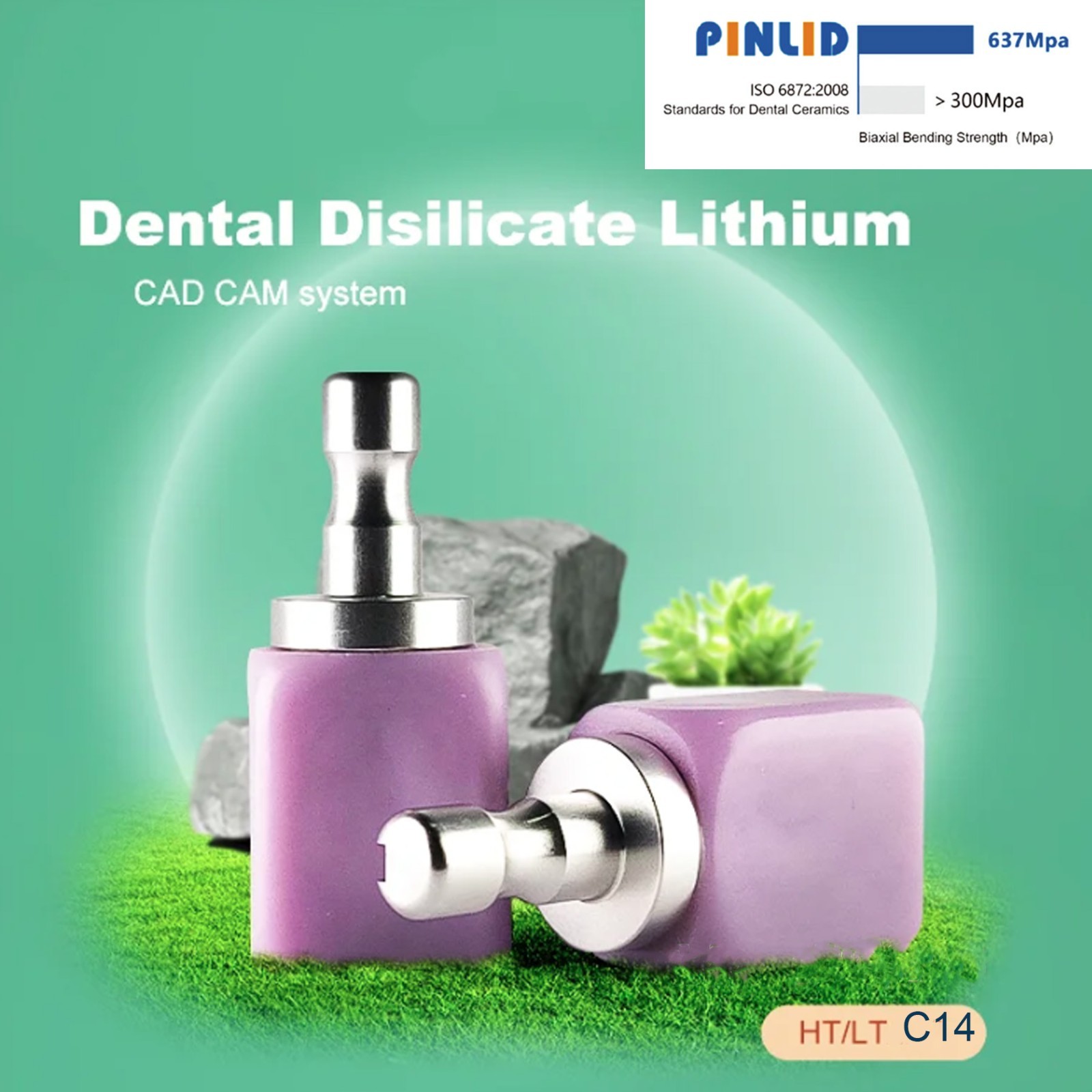 US C14 Dental HT/LT/MT Lithium disilicate ceramic block for Sirona CEREC/inLab