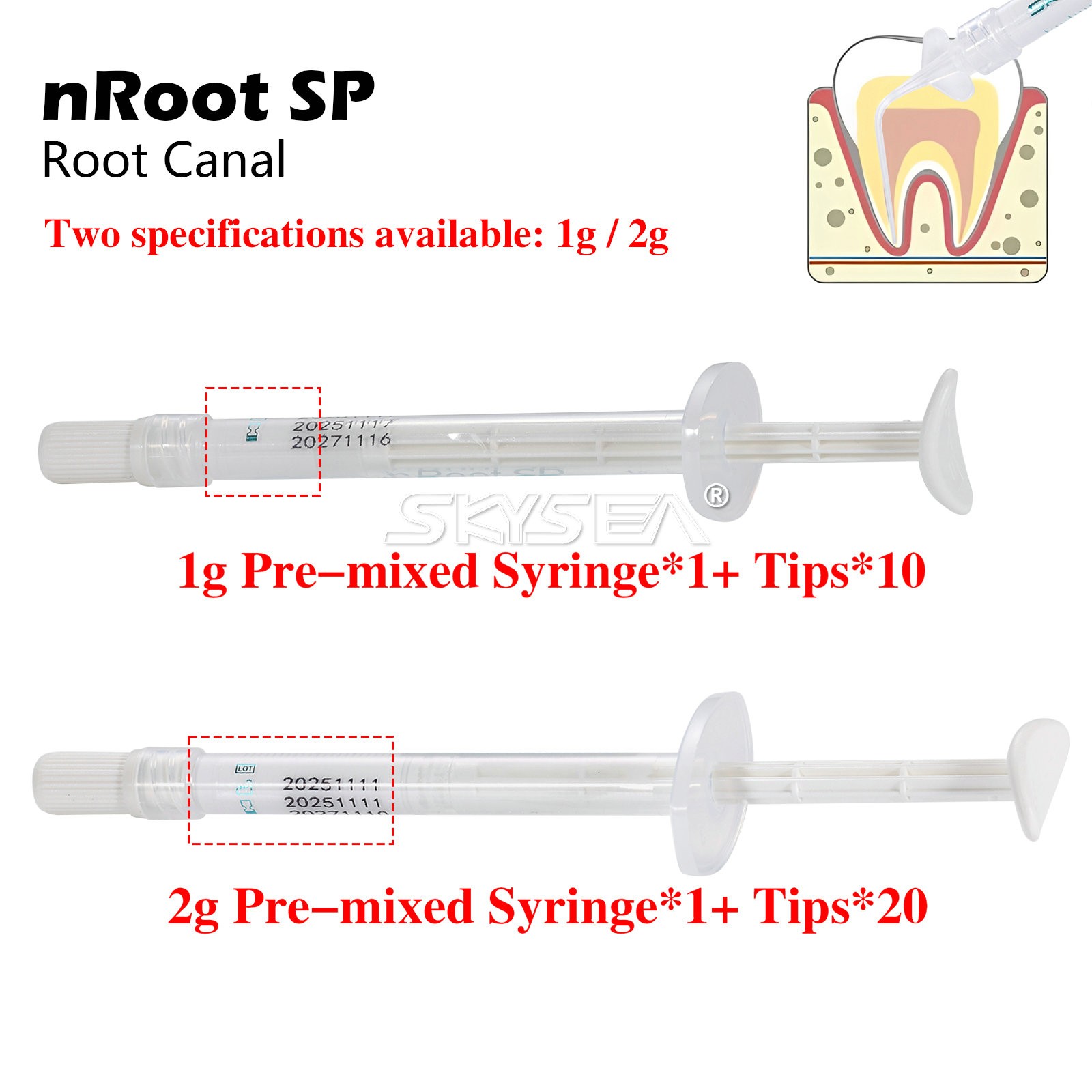 Dental Injectable Root Canal Bioceramic Sealer Endodontic Sealing Material Fill