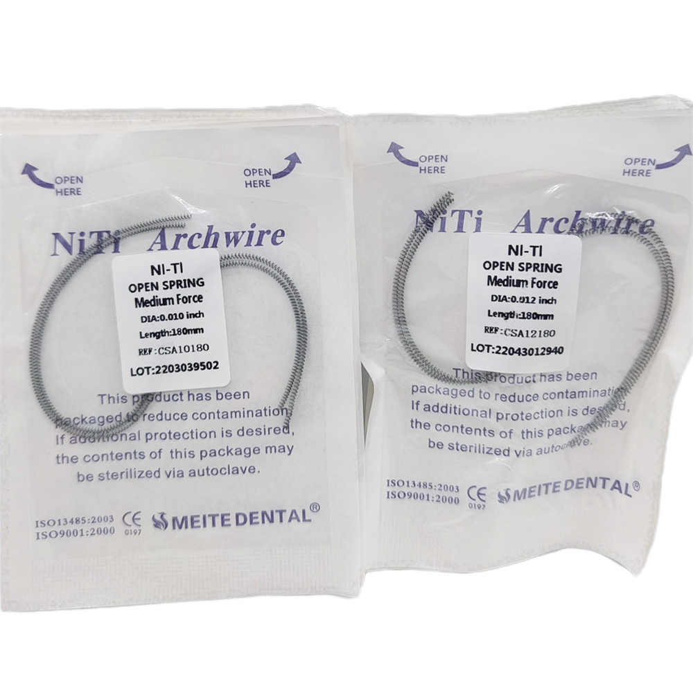 Orthodontic Dental Niti Open Coil Spring 0.010/0.012*180mm 2PCS/Pack