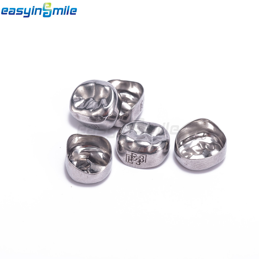 5/48/96pc Dental Kids Adult Crown Stainless Steel Primary Molar Crowns EASYINSMI