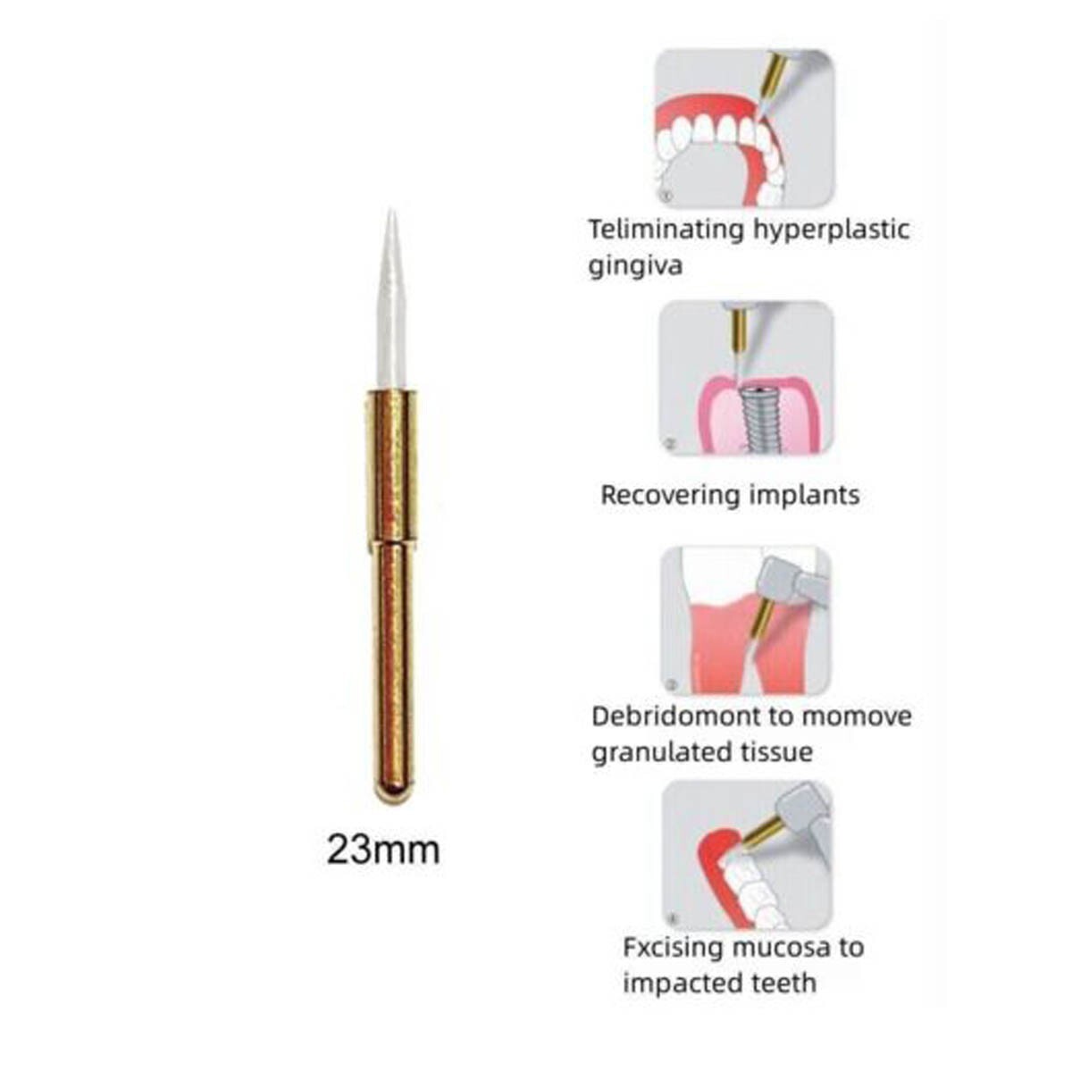 1PC Dental Surgical Soft Tissue Trimmer Bur Gingival Gingivectomy 23mm