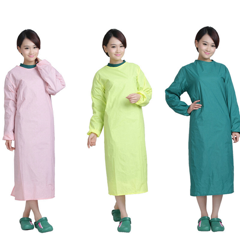 Long Medical Doctor Nurse Surgeon Isolation Coat Unisex Surgical Gown Reusable