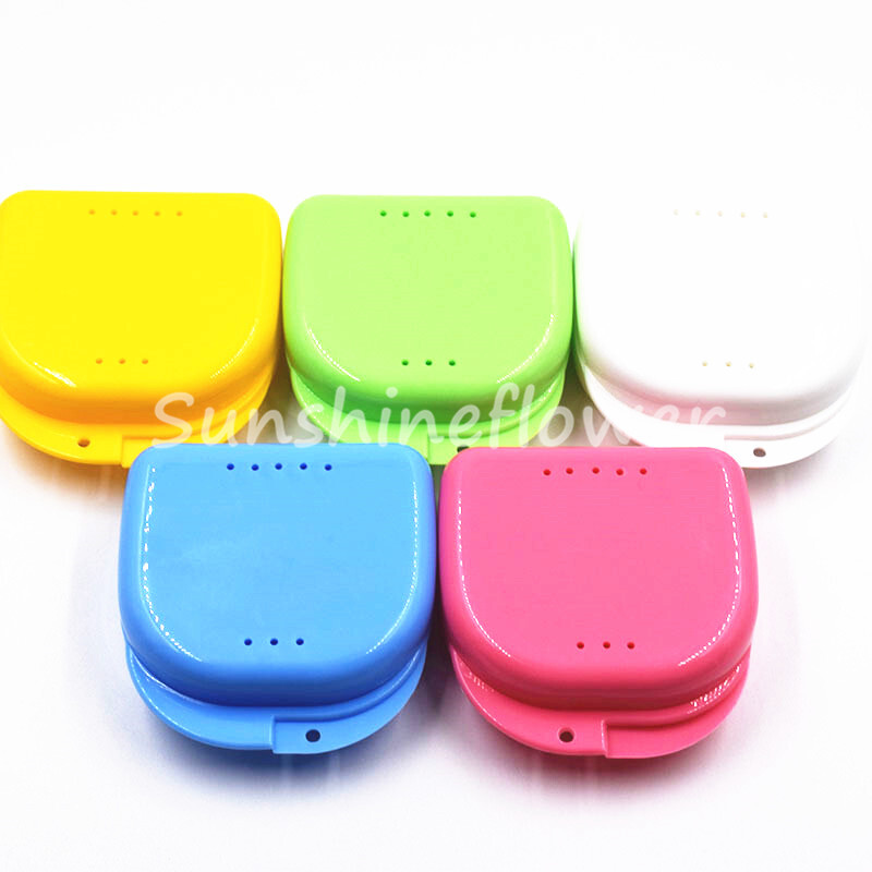 Dental Retainer Case Storage Denture Mouth Guard Plastic for Invisalign Teeth