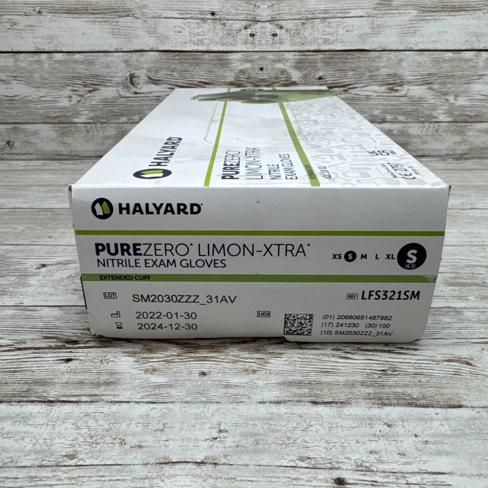 HALYARD PUREZERO LIMON-XTRA Nitrile Exam Gloves *10 Boxes* Size SMALL *See Date*
