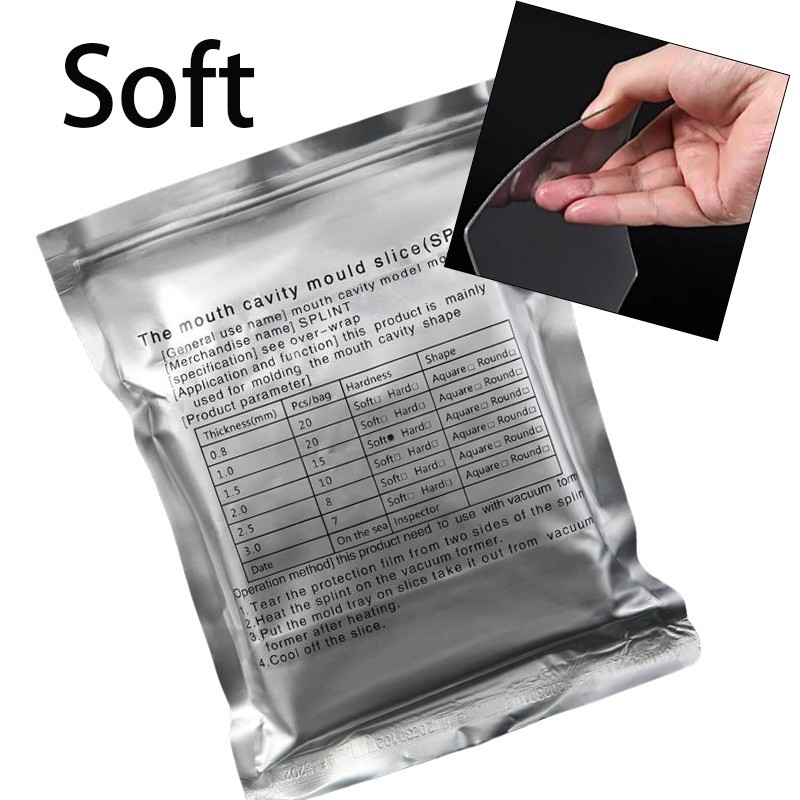 Dental Ortho Splint Retainer Vacuum Forming Soft/Hard Thermoforming Materials