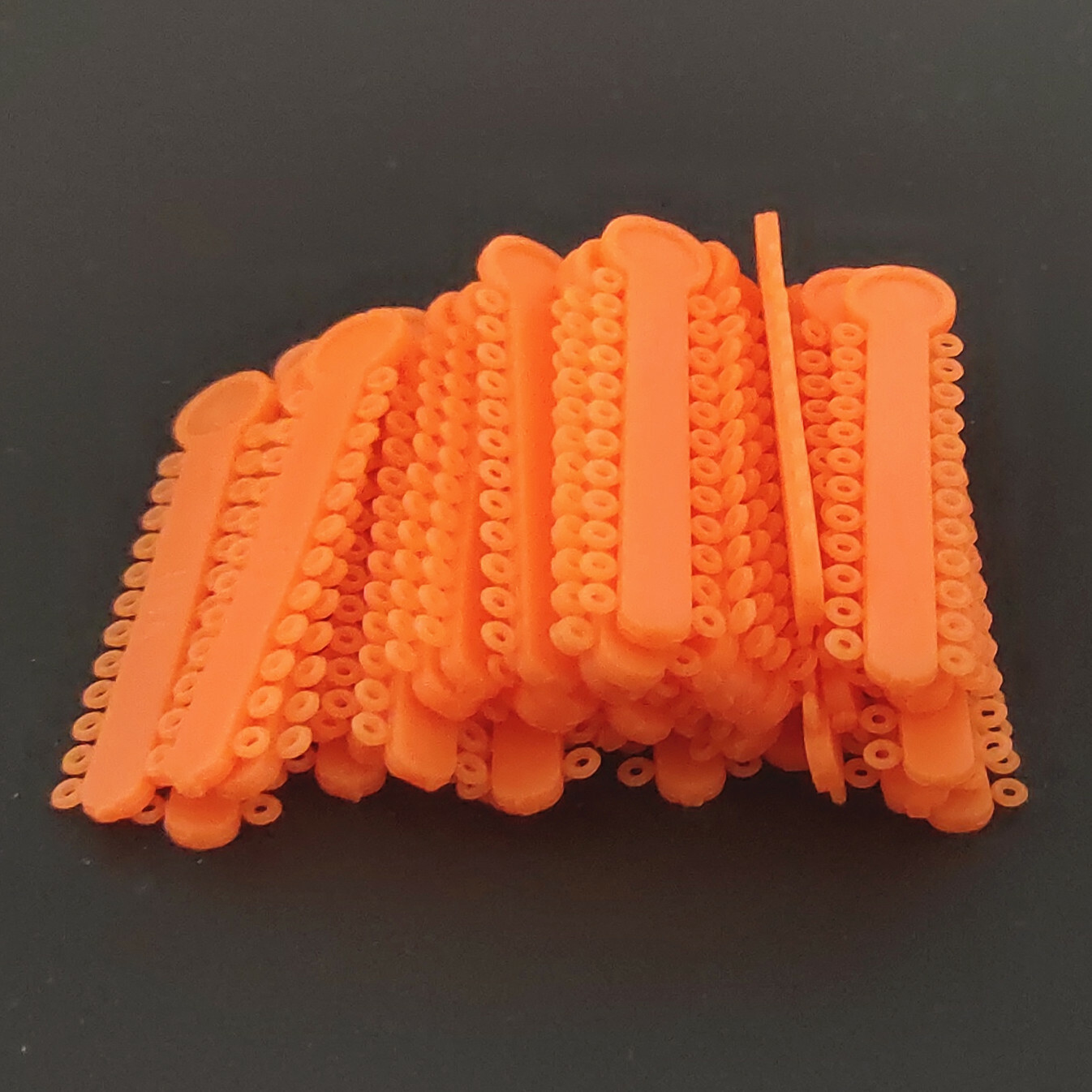 1 Pack Ligature Ties 1008Pcs 1 Pc Ultra Power Chain 15 Feet Short Orange Color