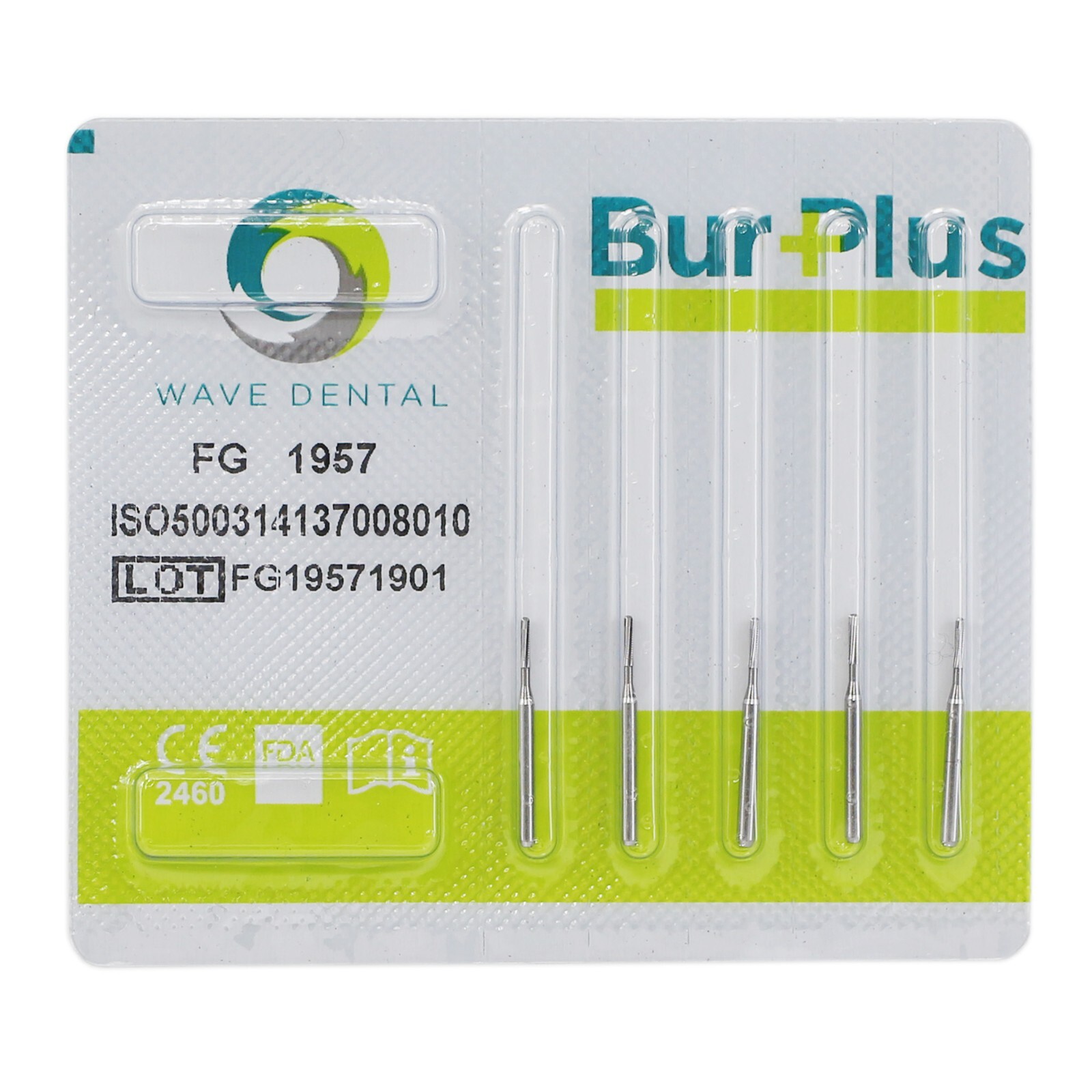 Wave Dental Carbide Burs For High Speed Handpiece Friction Grip FG 1957 1958