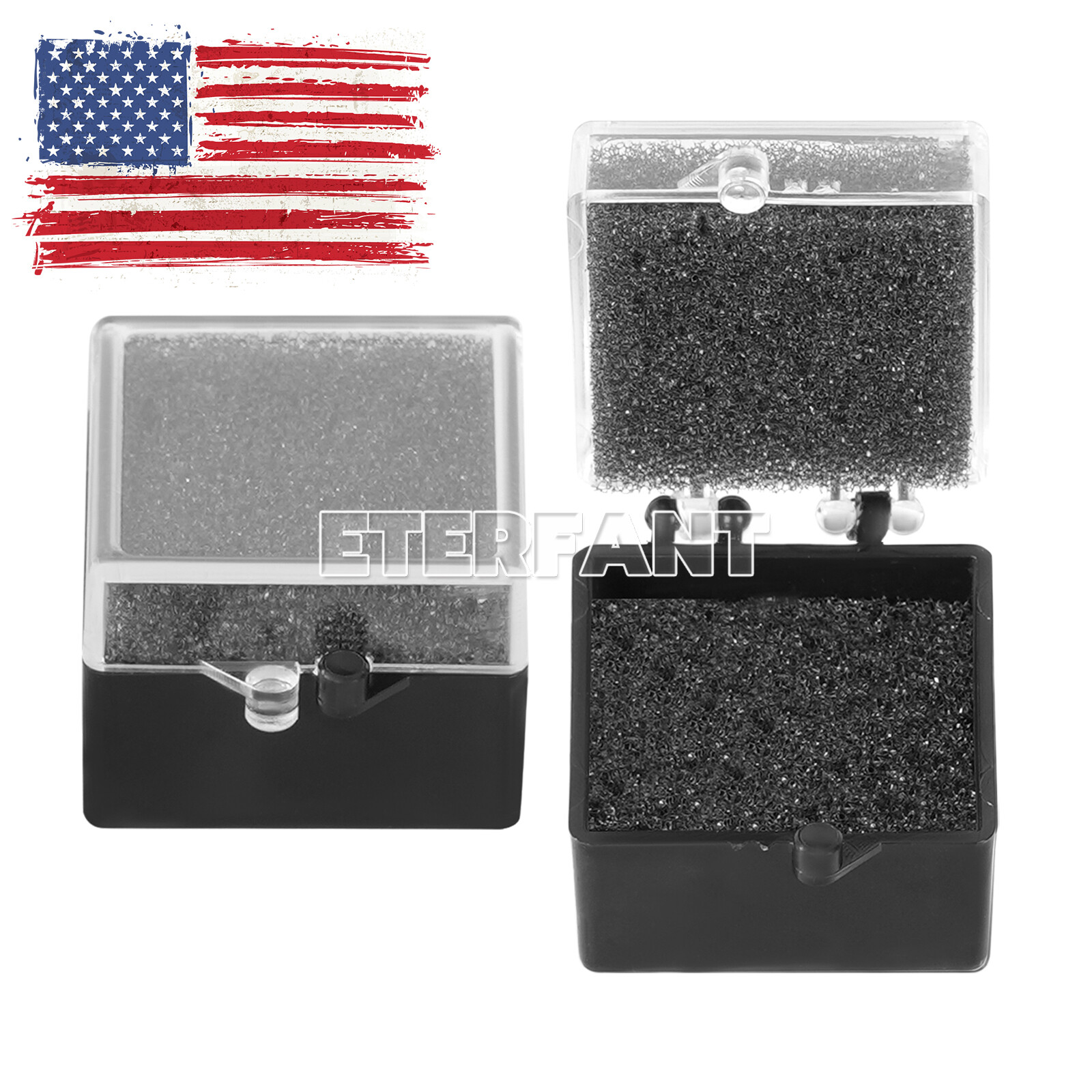 200PCs Dental Lab Crown/Veneer/Bridge Boxes- 1”-Clear Top with Sponge Fillers
