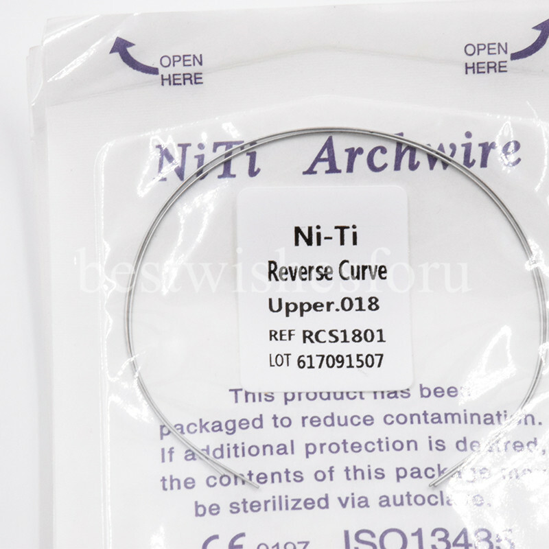 Dental Ortho Archwires Reverse Curve Niti Round Wires With Constant Elasticit