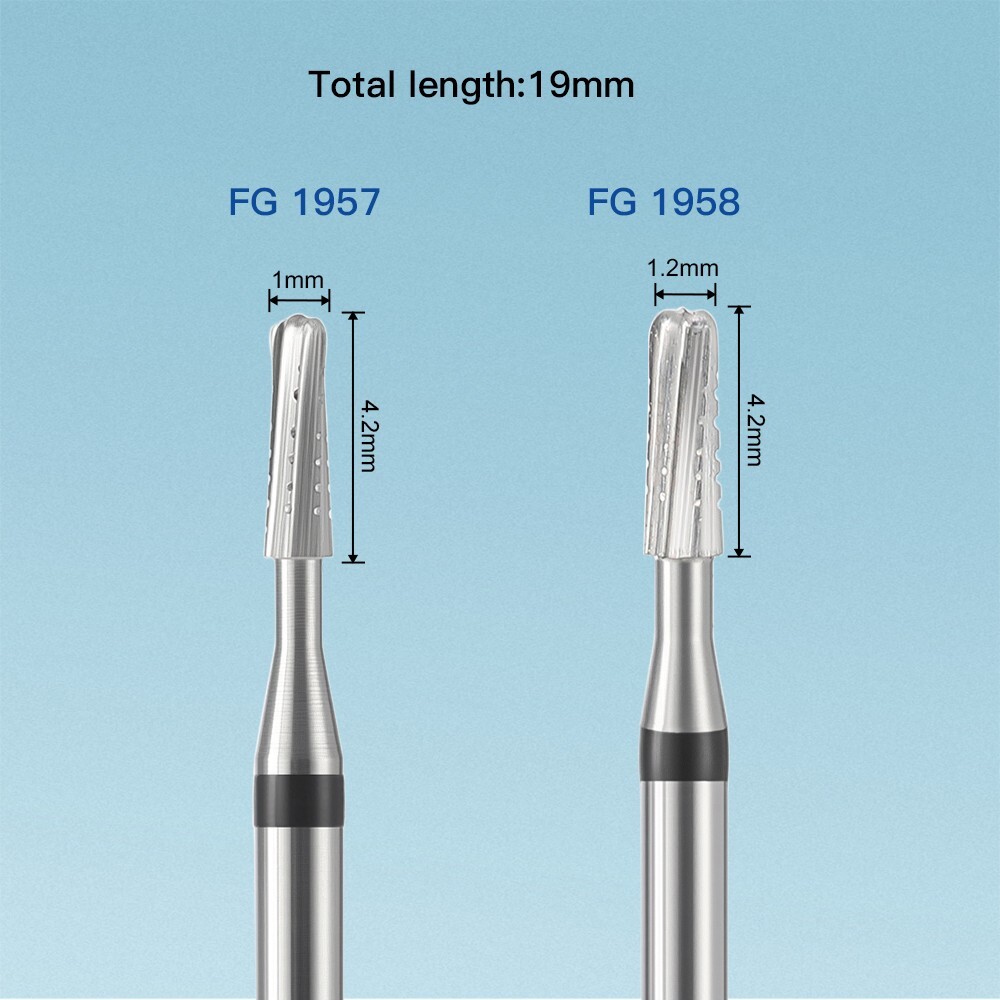 Dental Lab Tungsten Carbide Burs Round Bur FG 1.6mm Metal Cutting High Speed