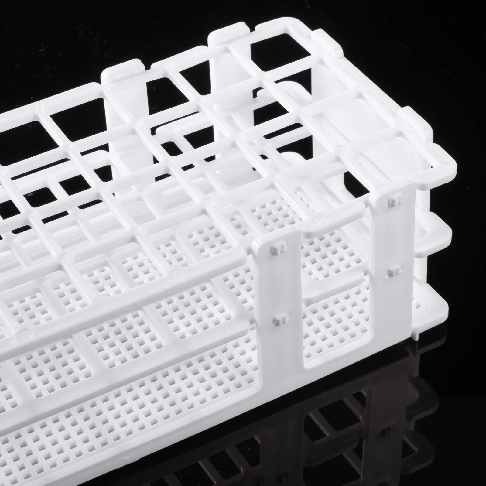 Plastic Lab Tube Rack Storage Stand Holder Detachable for 20mm ID 40 Holes