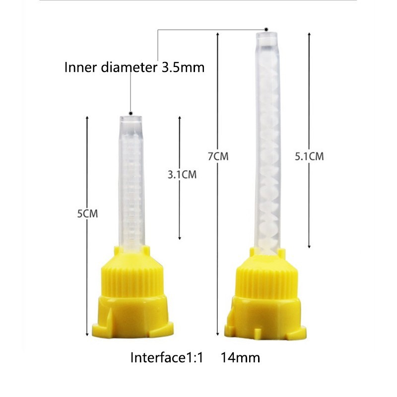 Dental Intra Oral Impression Mixing Tips 1:1 Impression Material, C&B, USA