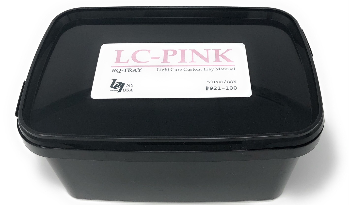 Dental Lab 50-pieces box Pink Light Cure Custom Tray Material BQ-Tray new