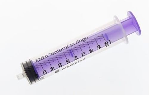 ENFit® Disposable Enteral Sterile Syringe – 100ml 10-Pack Individually Packaged
