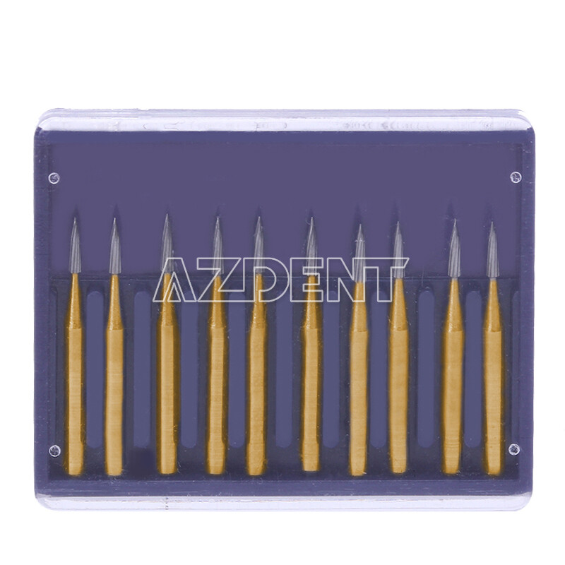AZDENT Dental FG Fresas de carburo de tungsteno Fit Alta Velocidad pieza de mano
