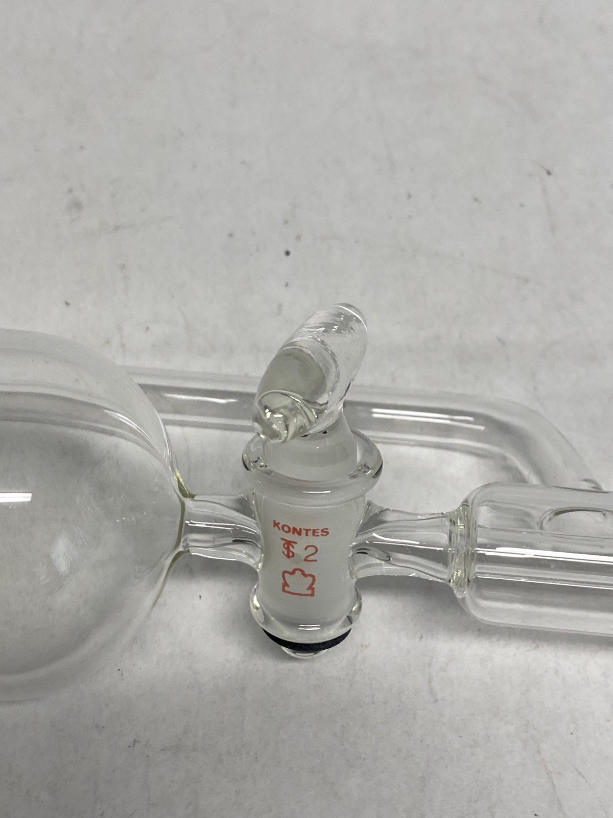 New KONTES Glass 250mL 24/40 Pressure Equalizing Addition Funnel w/Stpck 634000
