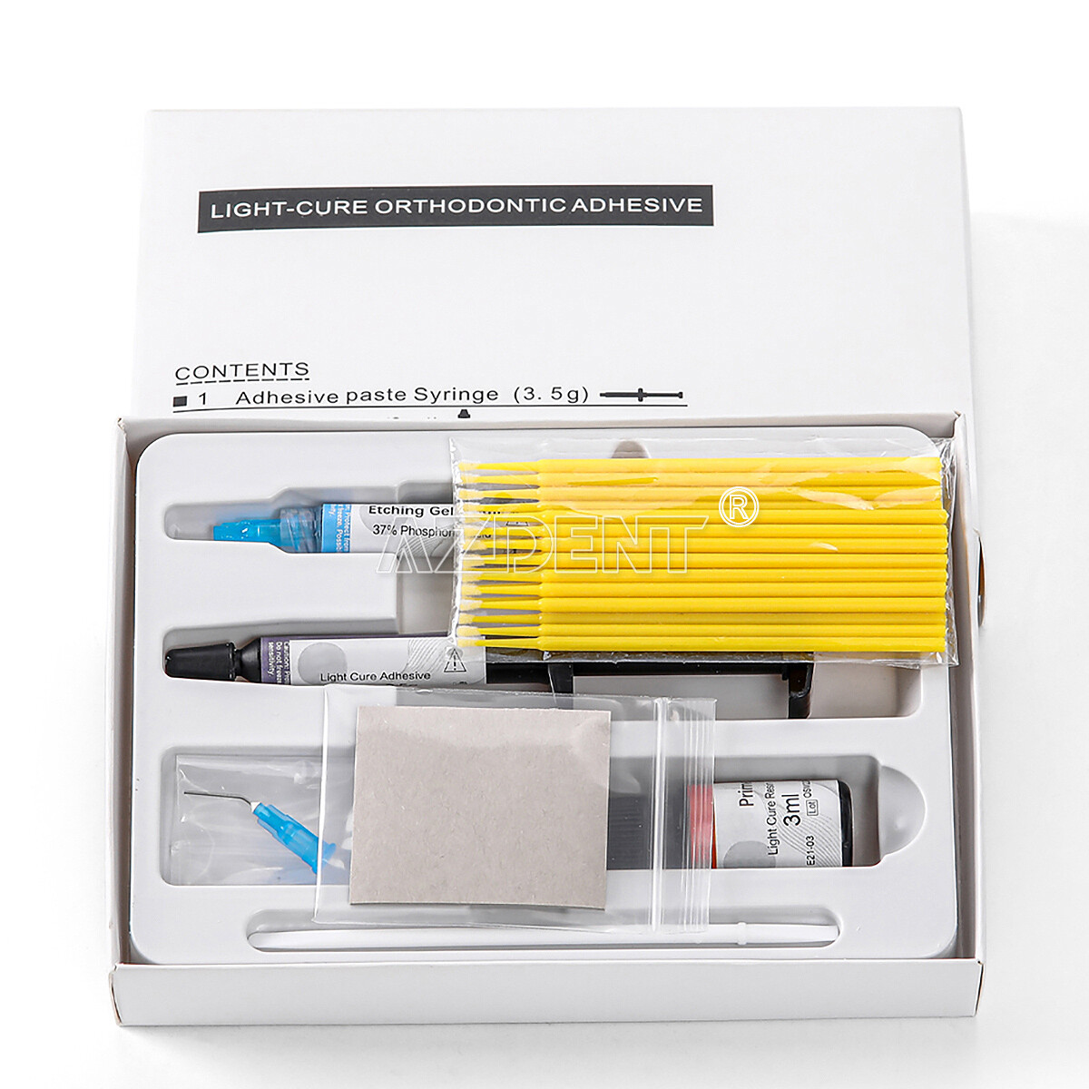 Dental Orthodontic Light Cure Composite Syringe Kit Bonding System Adhesive Set