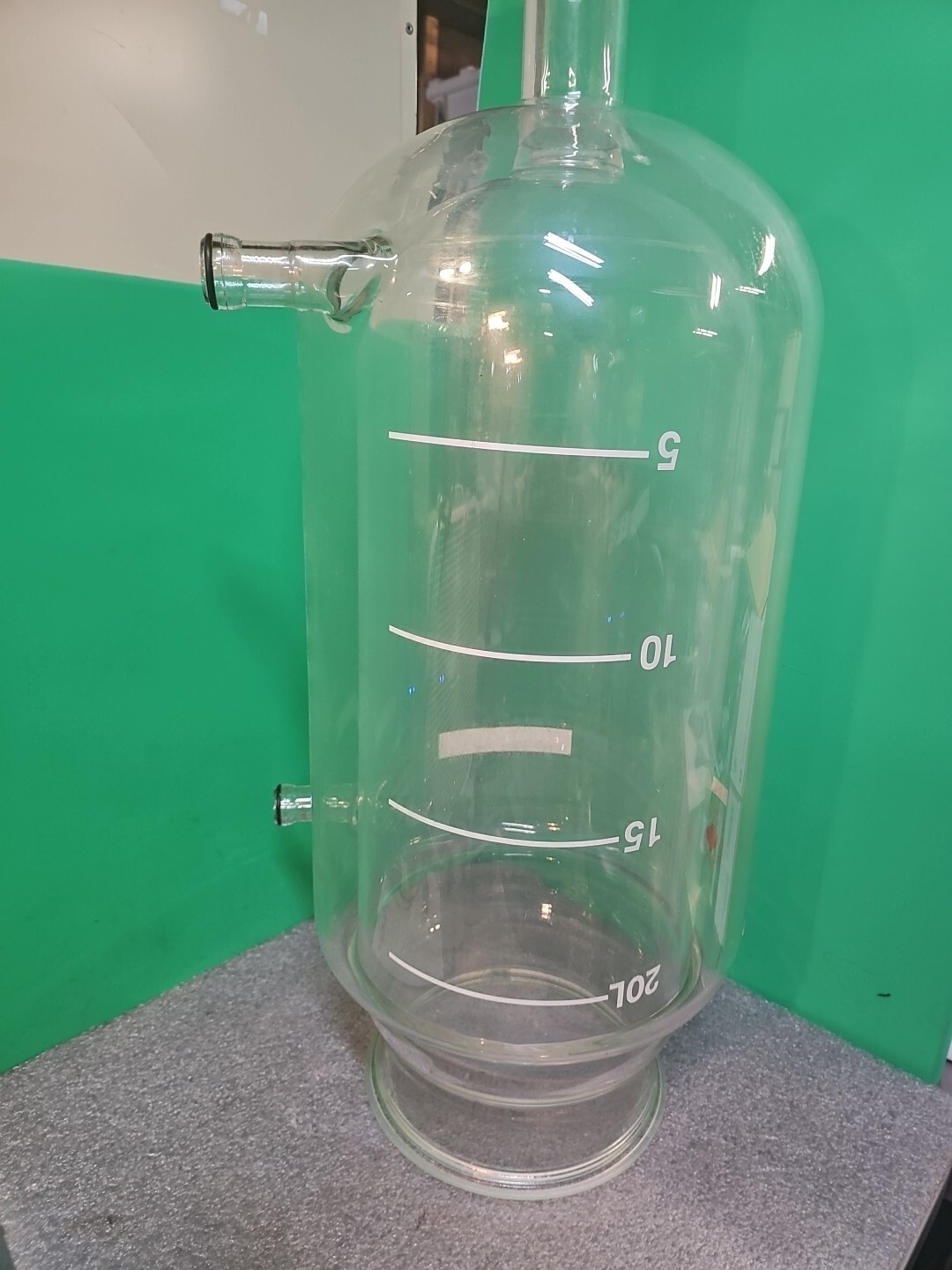 ACE GLASS 20L Jacketed Process Reaction Vessel | 5 Psi Max Pressure Reactor