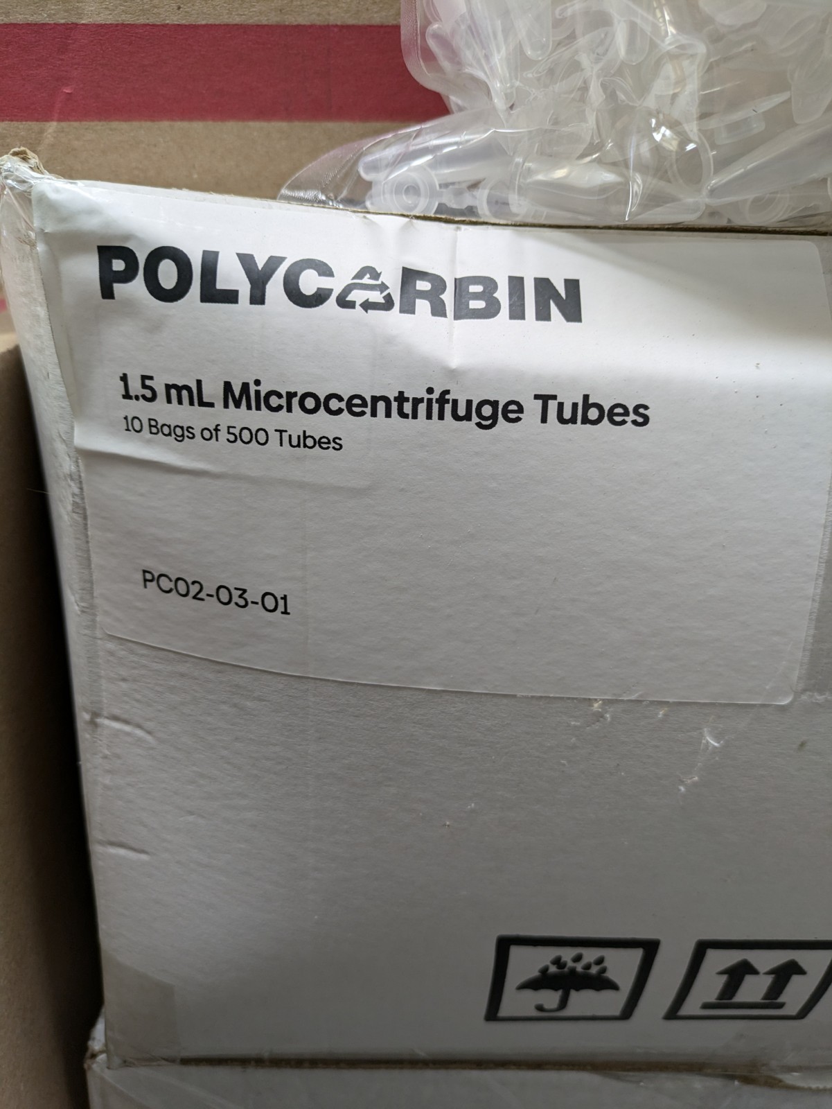 500pc 1.5ml Microcentrifuge Tubes