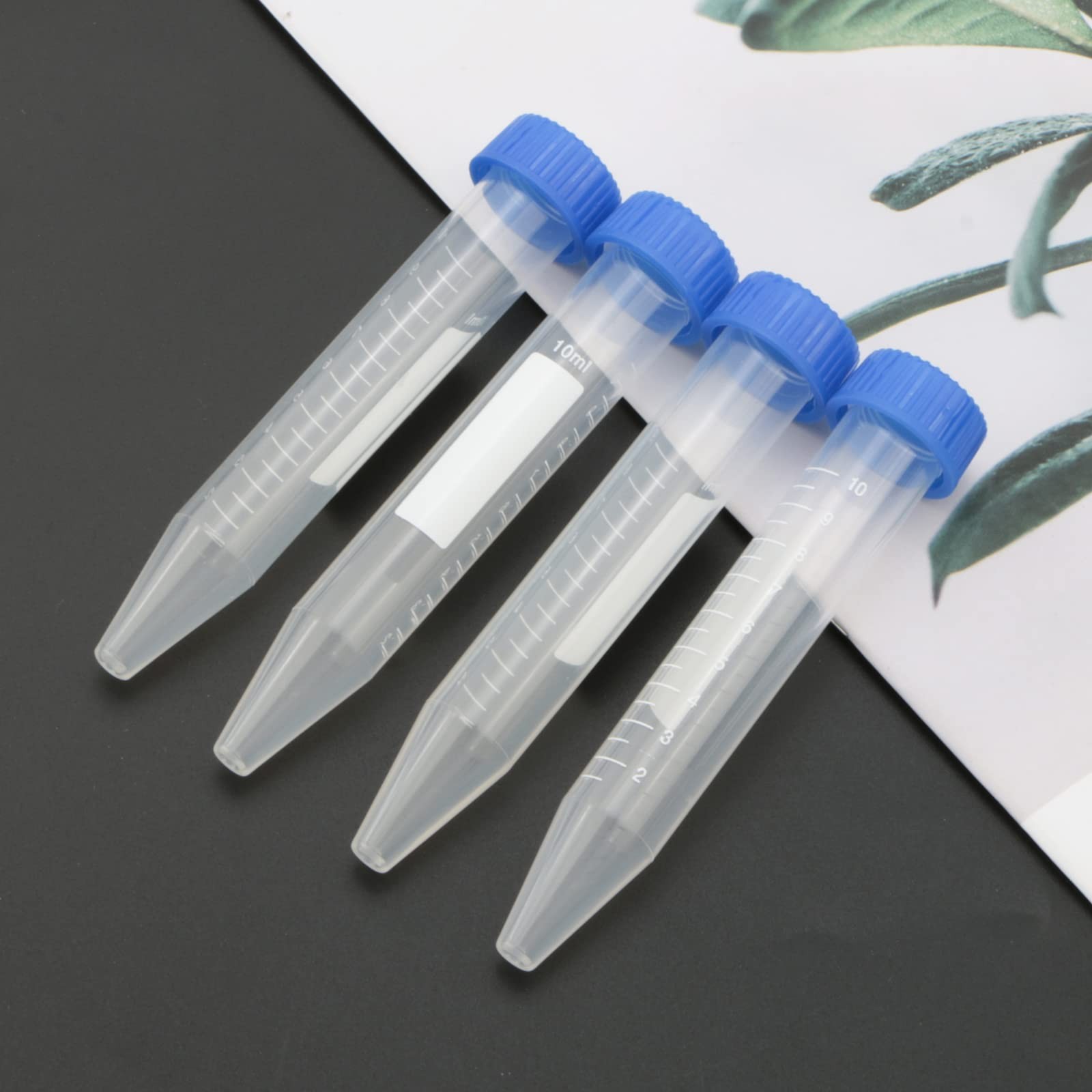 Kesell 10ml Centrifuge Tube Conical Bottom Blue Screw Cap with Clear…